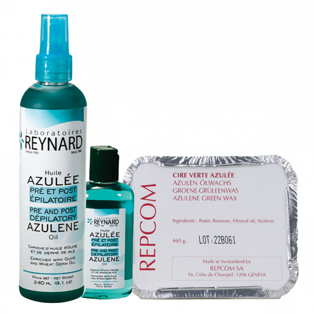 Voor & Na Blauwe Azuleen Olie 100ml